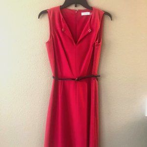 Calvi Klein Red dress, Size 2